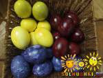 Красим яйца натуральными красками - луковая шелуха, куркума, каркадэ