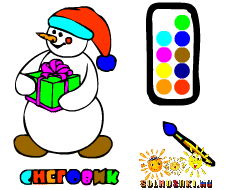 flash paint snowman