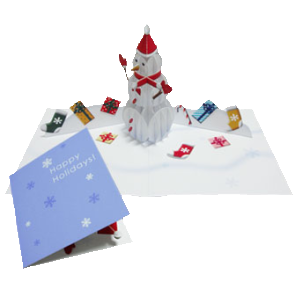 3D Popup Card Snowman